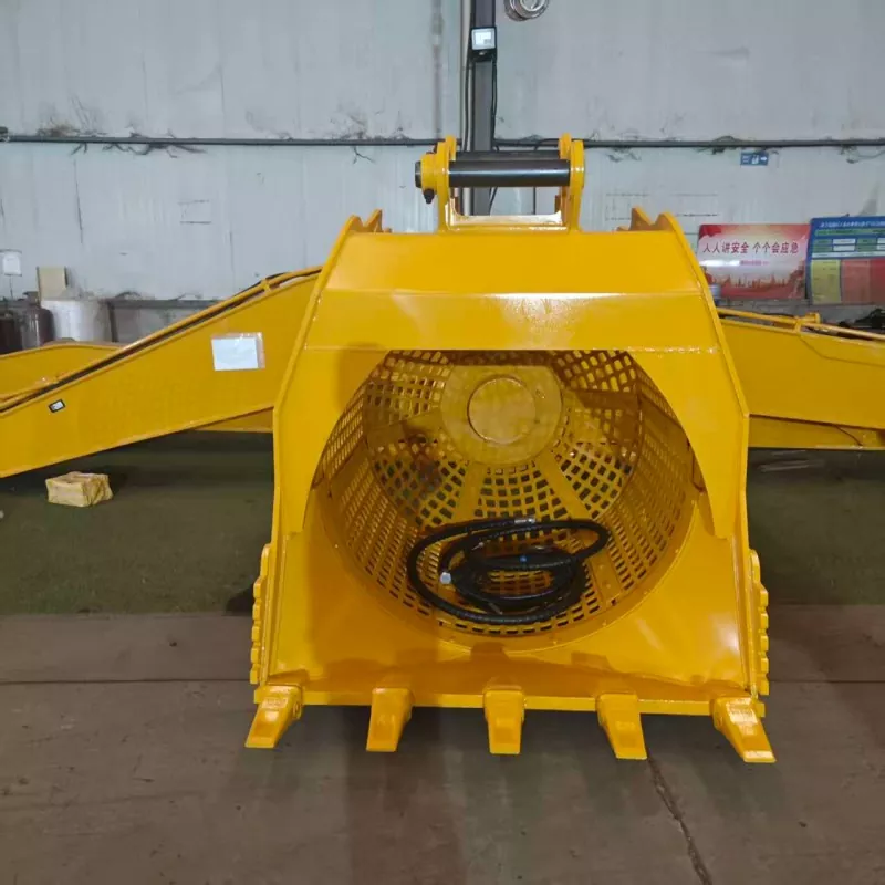 Balde de peneiramento rotativo multifuncional para CAT 336