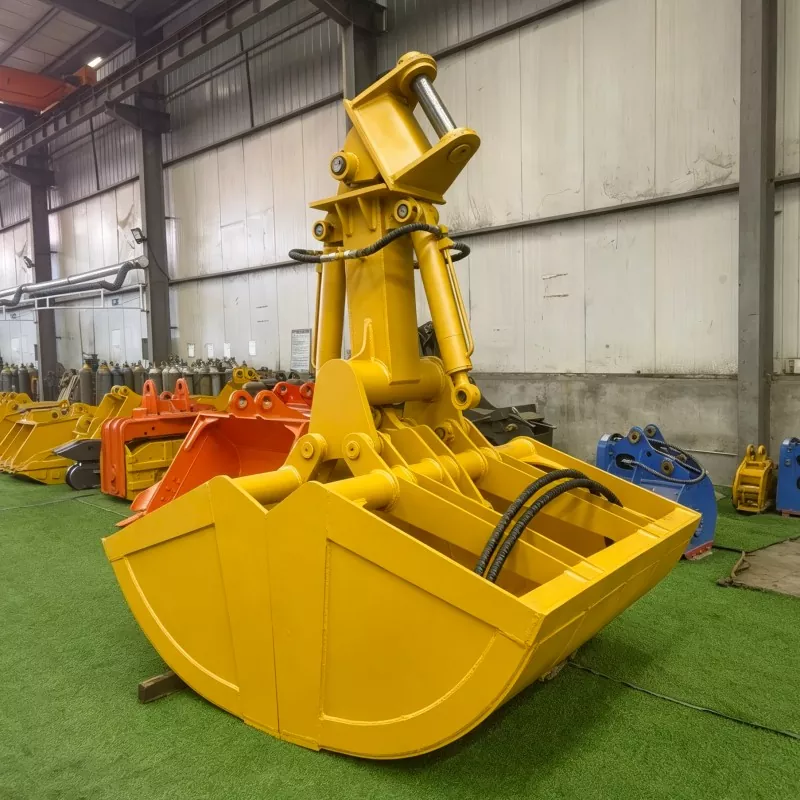 Balde articulado rotativo para dragagem de rios